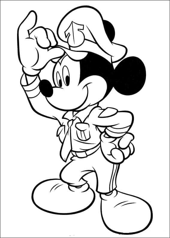 Omalovánka Mickey Mouse pro 2leté Děti