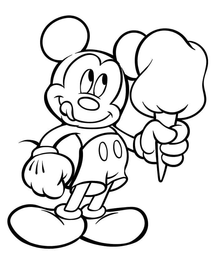 Omalovánka Mickey Mouse pro 3leté Děti