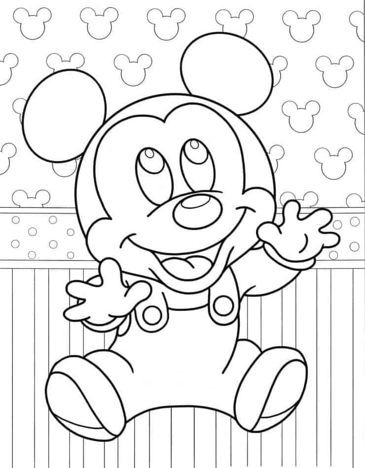 Mickey Mouse pro 5leté Děti omalovánka