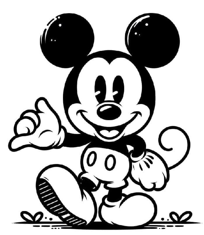 Omalovánka Mickey Mouse pro 6leté Děti