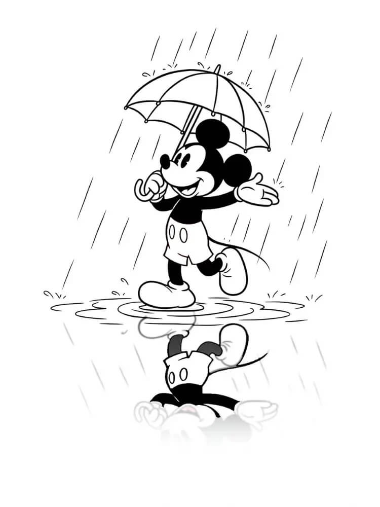 Mickey Mouse pro Děti omalovánka