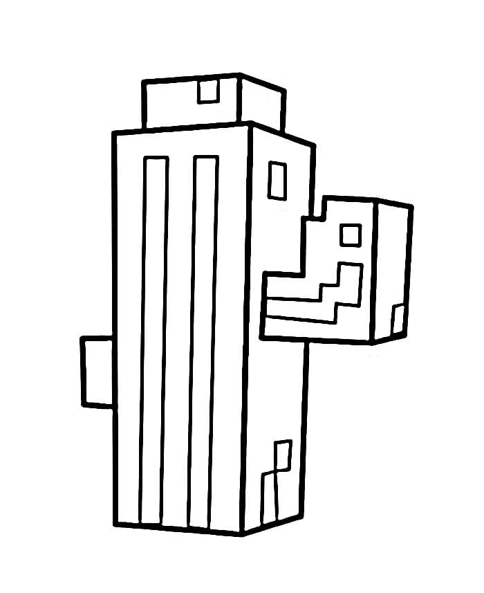 Minecraft Zdarama omalovánka