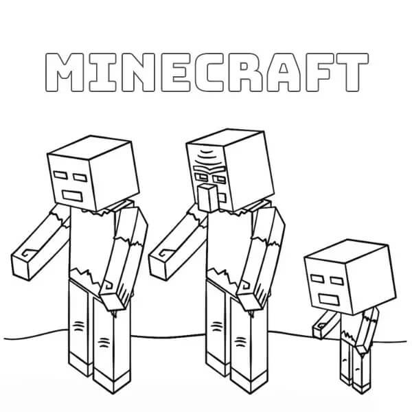 Minecraft Zdarma pro Děti omalovánka
