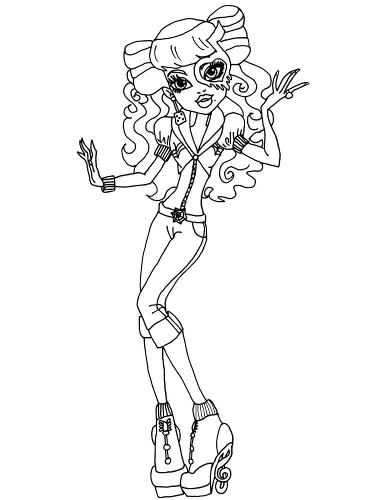 Monster High Zdarma omalovánka