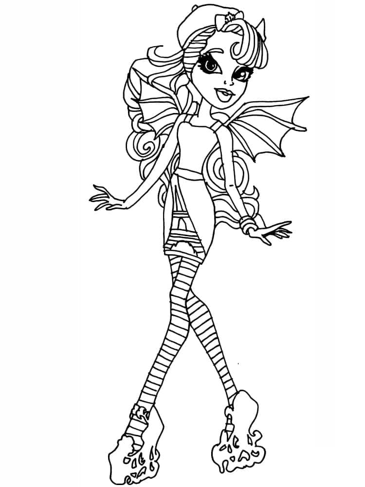 Monster High k Tisku omalovánka