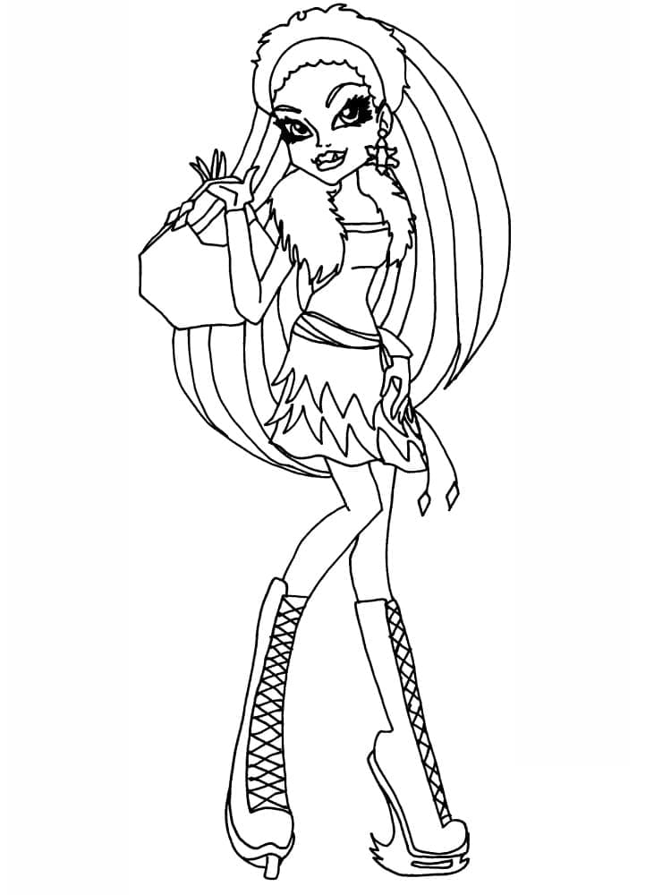 Monster High pro 3leté Děti omalovánka