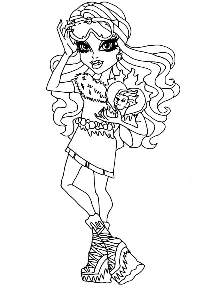 Monster High pro 4leté Děti omalovánka