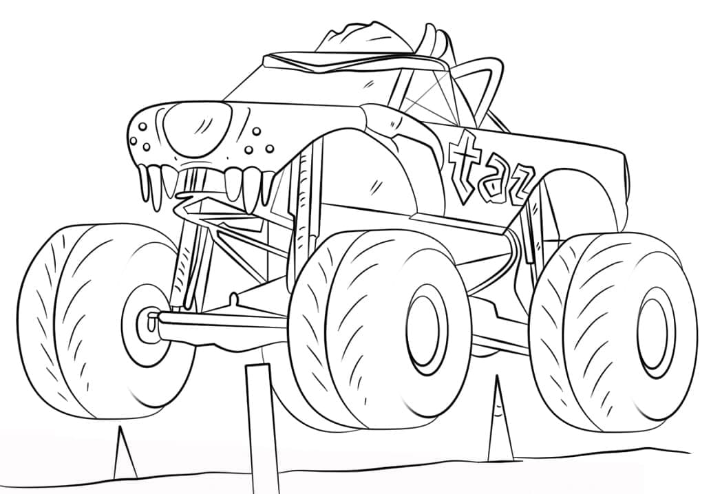 Monster Truck (1) omalovánka