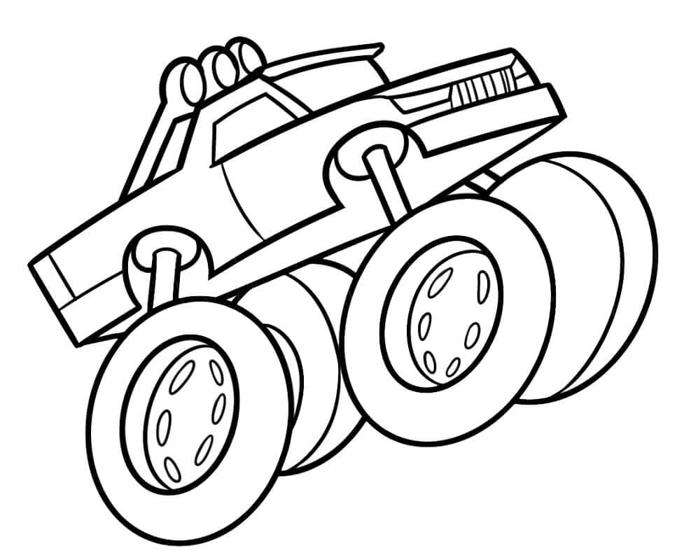 Monster Truck Zdarama omalovánka
