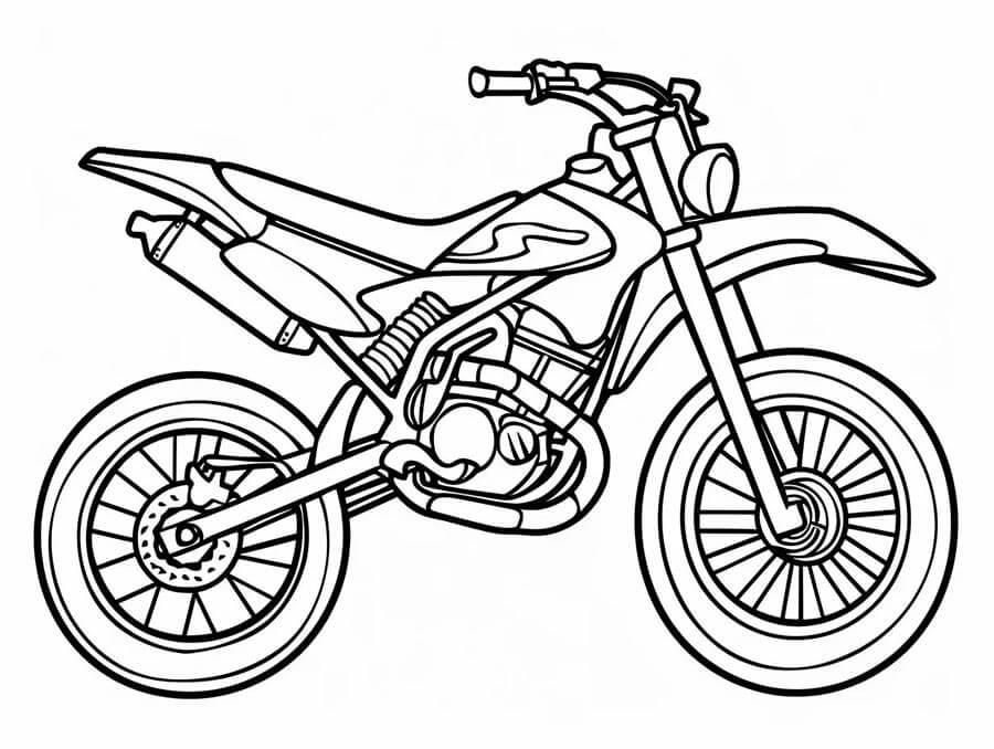 Motocykl (1) omalovánka