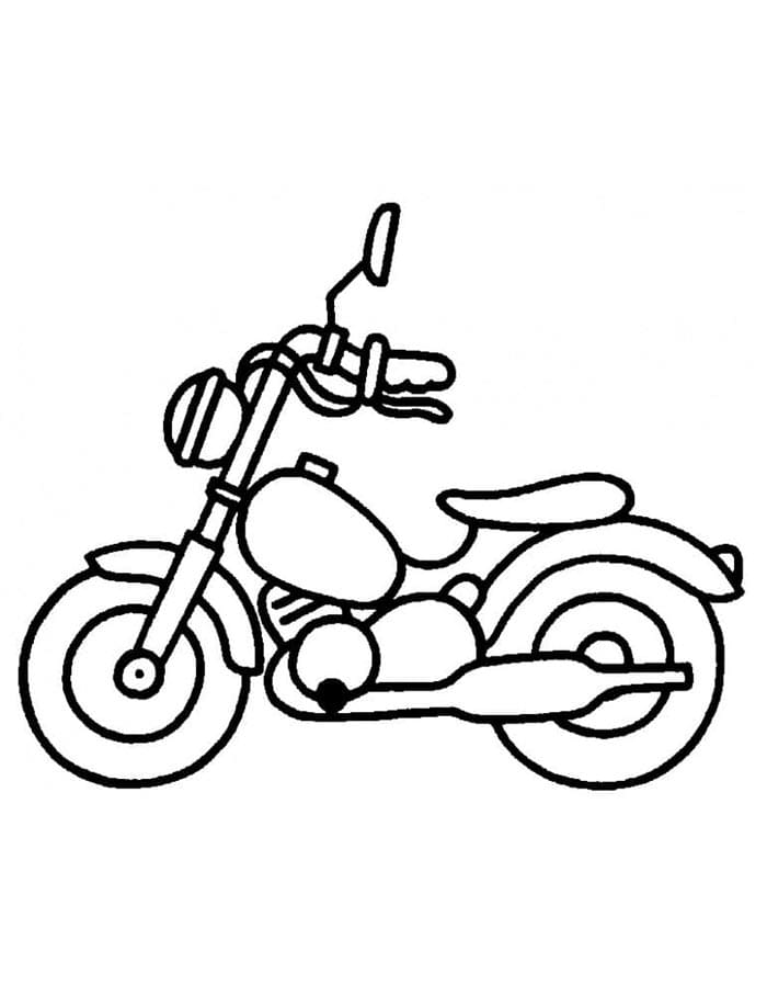 Motocykl Vozidlo omalovánka