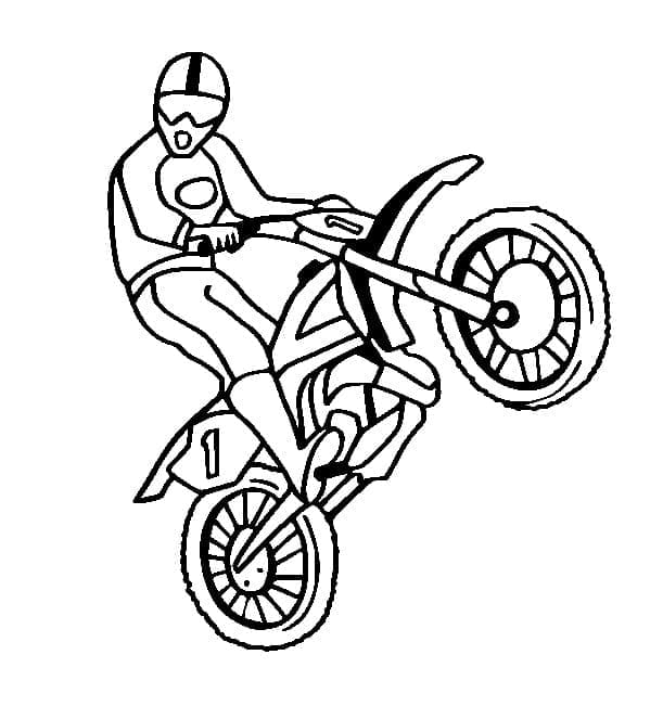 Motocykl k Tisku omalovánka