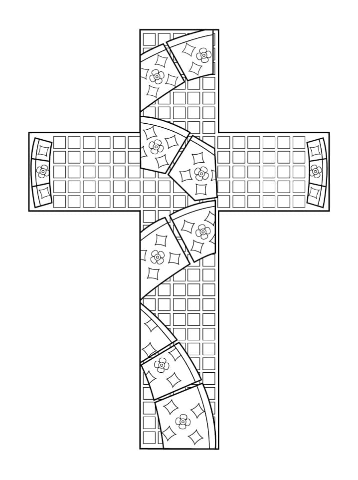 Mozaika (7) omalovánka