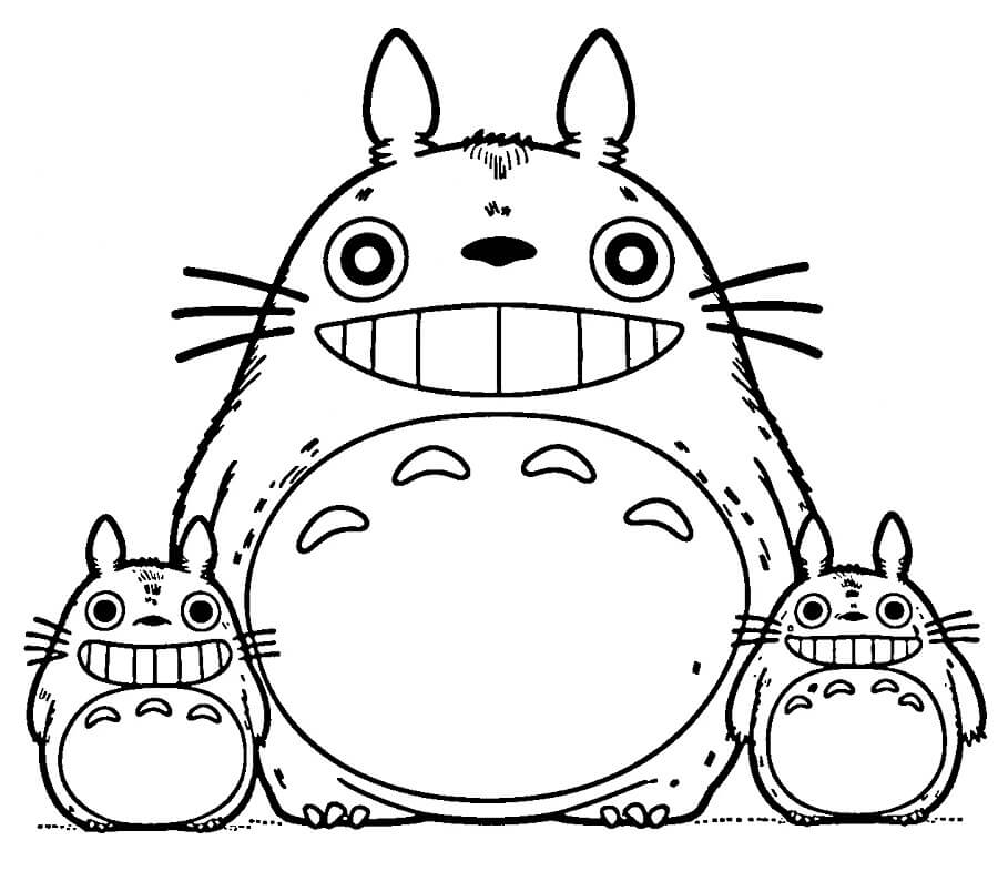Můj Soused Totoro (1) omalovánka