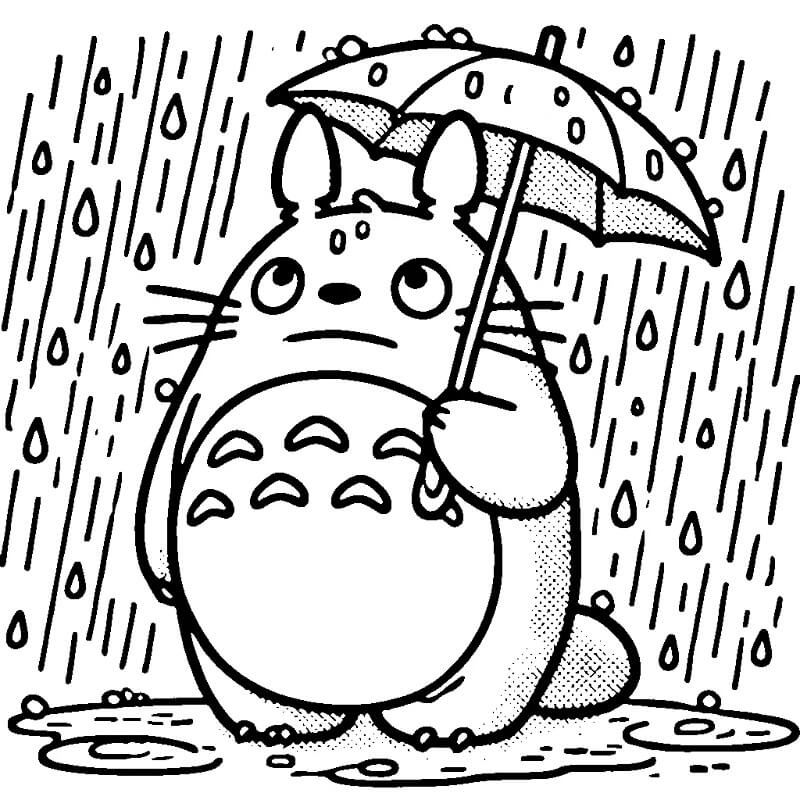 Můj Soused Totoro (10) omalovánka