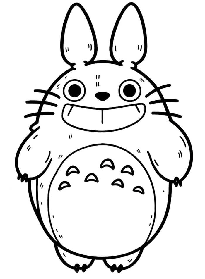 Můj Soused Totoro (2) omalovánka