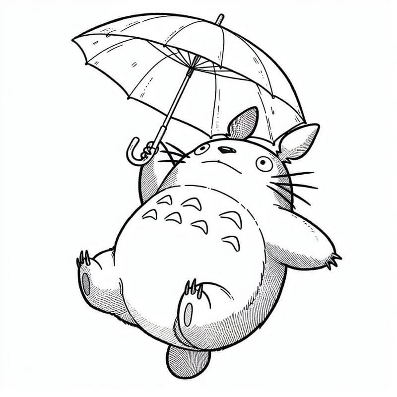 Můj Soused Totoro (24) omalovánka