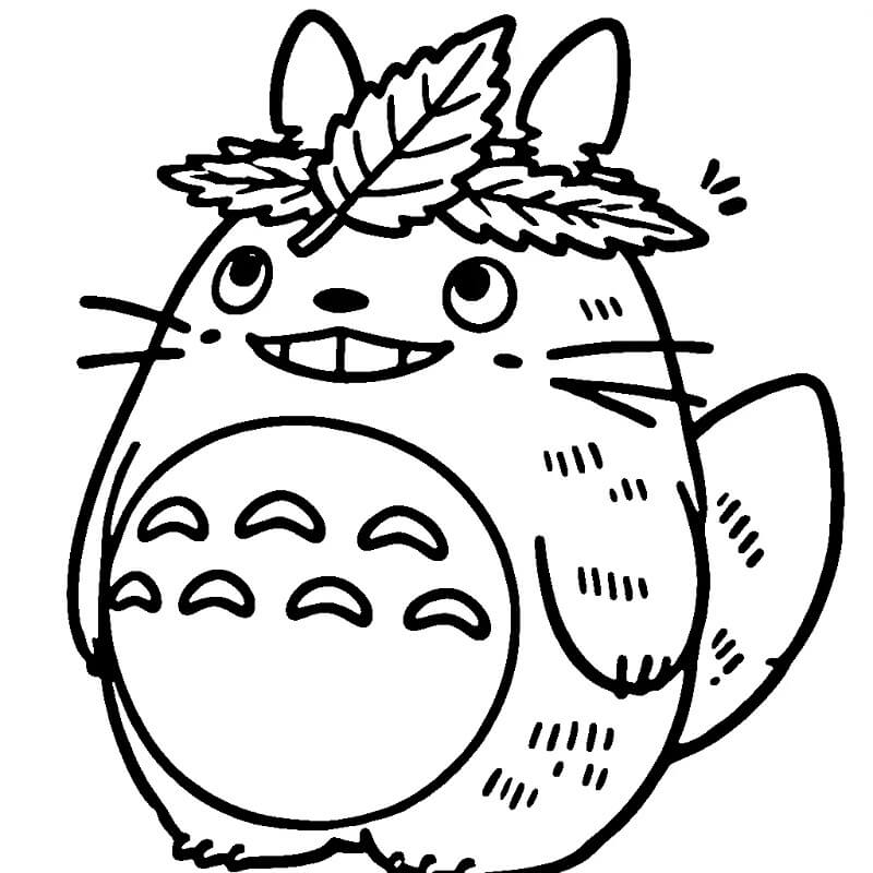 Můj Soused Totoro (28) omalovánka