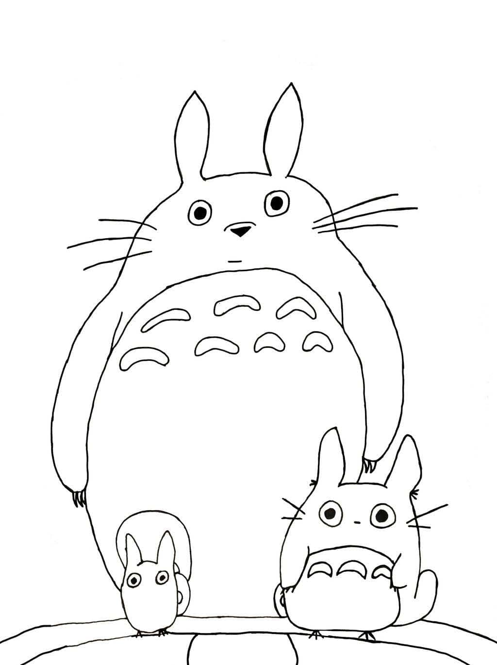 Můj Soused Totoro (29) omalovánka