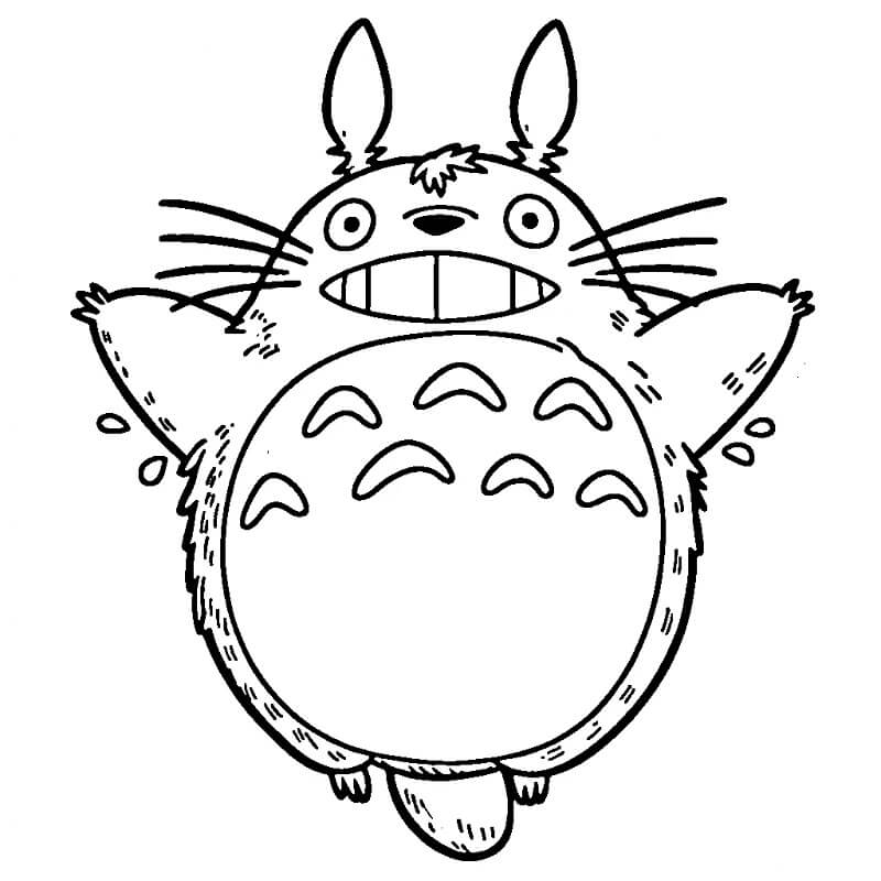 Můj Soused Totoro (3) omalovánka