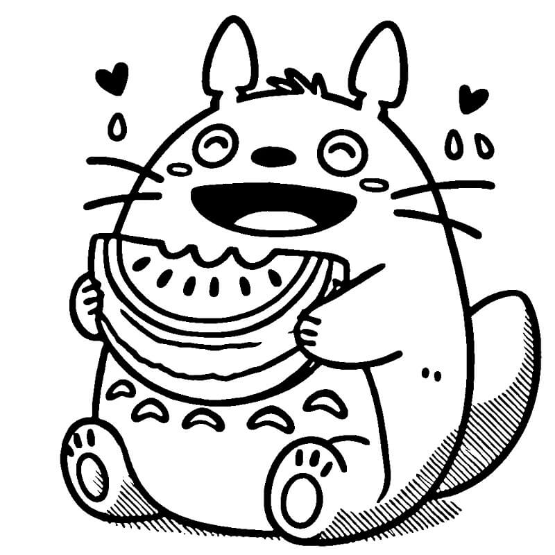 Můj Soused Totoro (33) omalovánka