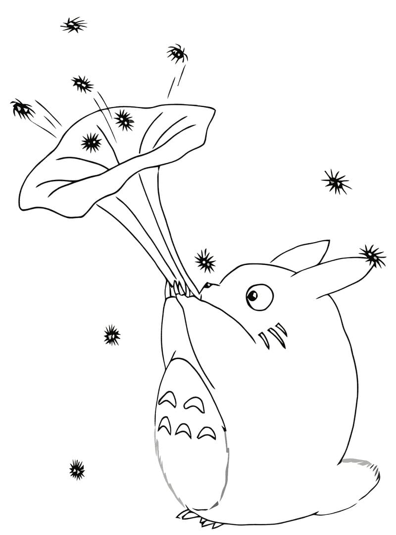 Můj Soused Totoro (35) omalovánka