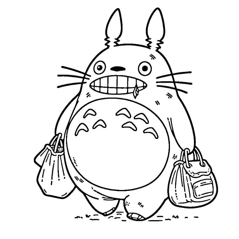 Můj Soused Totoro (5) omalovánka