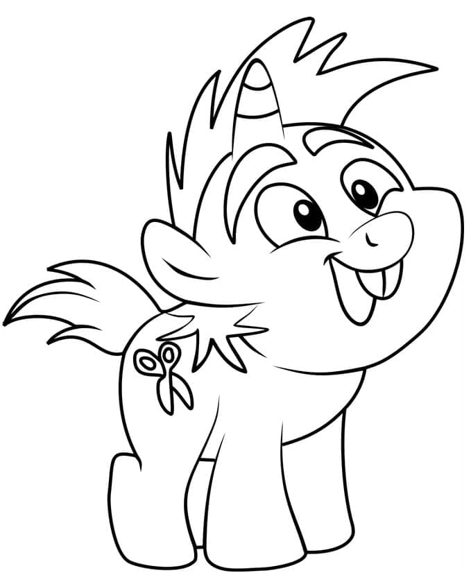 Můj malý Pony pro 1leté Děti omalovánka