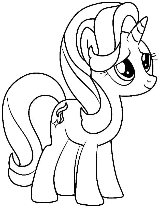 Můj malý Pony pro 3leté Děti omalovánka
