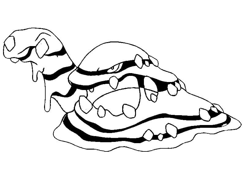 Muk Pokemon omalovánka