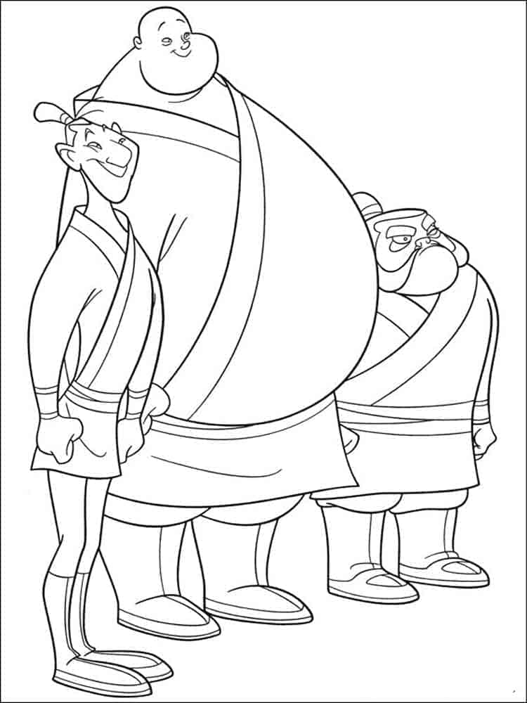 Mulan od Disney omalovánka