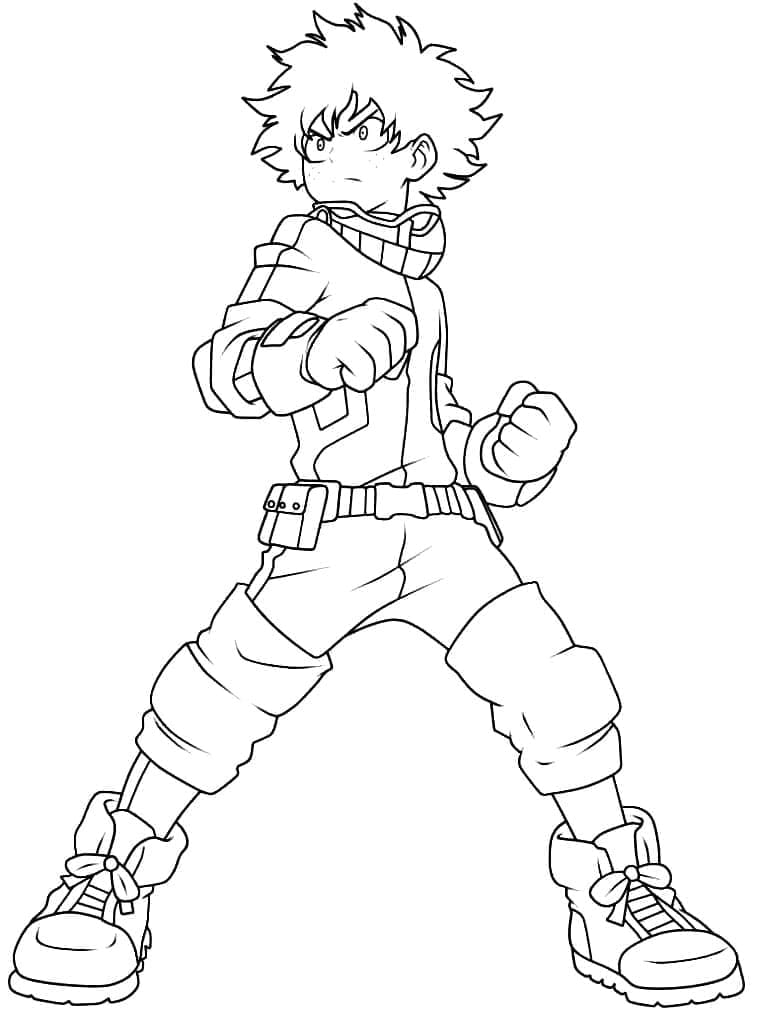 My Hero Academia Obrázek omalovánka