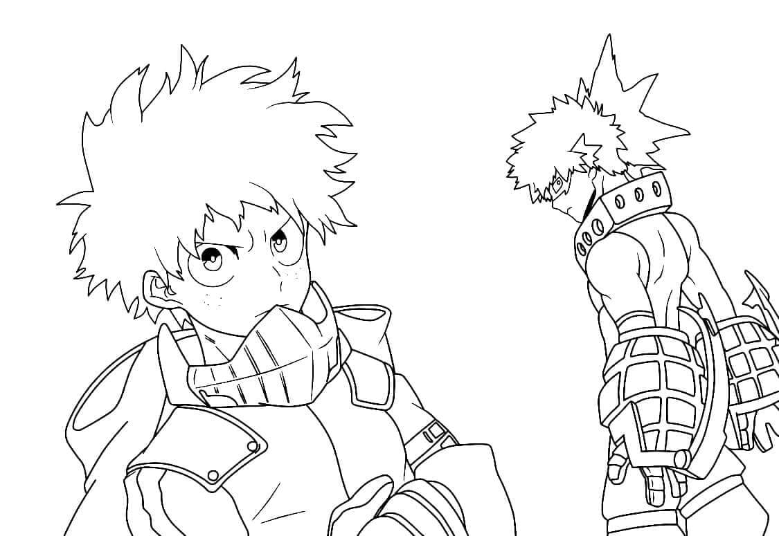 My Hero Academia Vymalovatelné pro Děti omalovánka