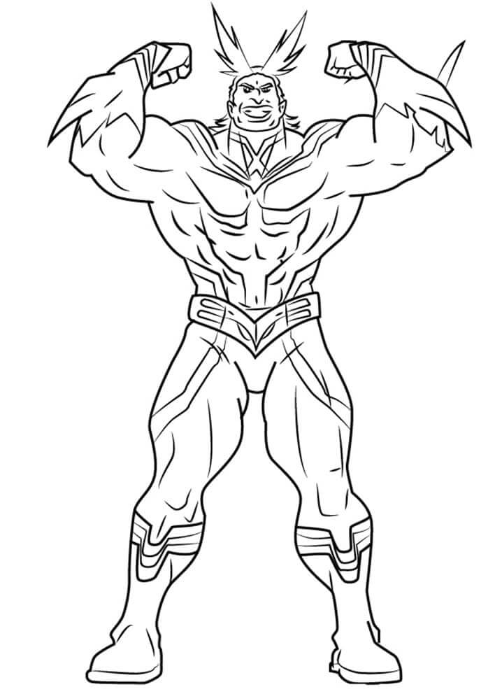 My Hero Academia pro 2leté Děti omalovánka
