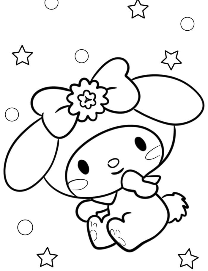 My Melody Vymalovatelné pro Děti omalovánka