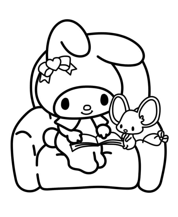 My Melody Zdarma omalovánka
