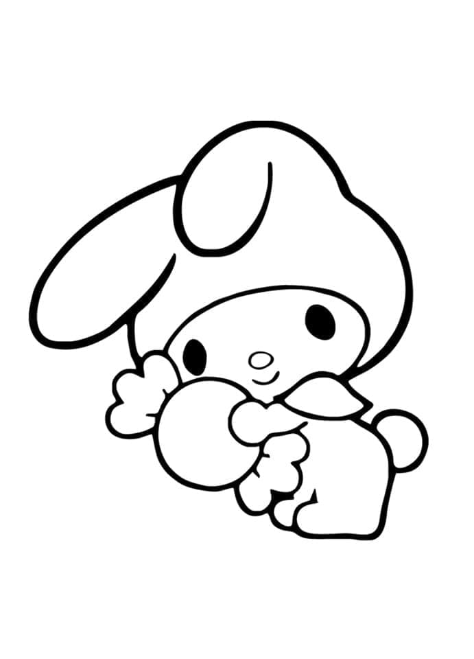 My Melody od Sanrio omalovánka