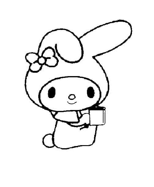 My Melody pro 2leté Děti omalovánka