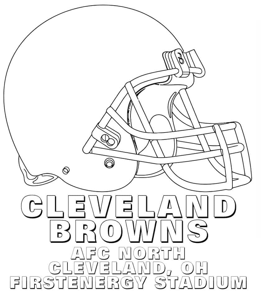 NFL k Vymalování omalovánka