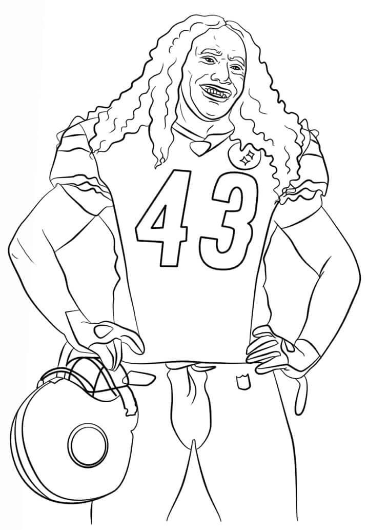 NFL pro 1leté Děti omalovánka