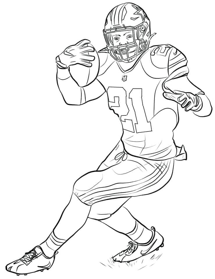 NFL pro 2leté Děti omalovánka
