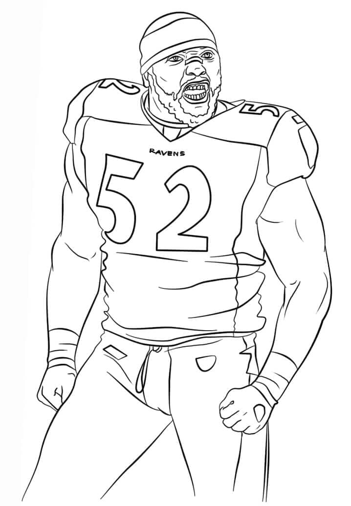 NFL pro 3leté Děti omalovánka