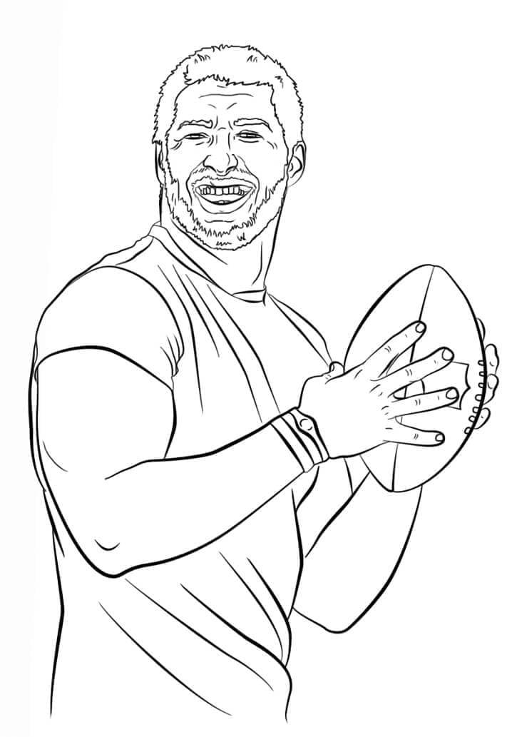 NFL pro 6leté Děti omalovánka
