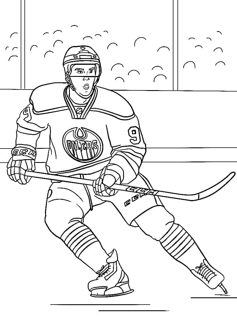 NHL Vymalovatelné pro Děti omalovánka