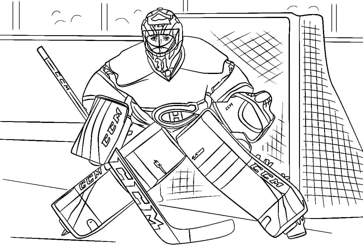 NHL Zdarma Vymalovatelné Obrázek omalovánka