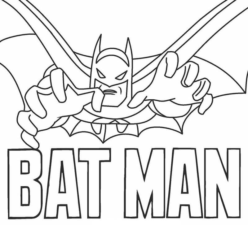 Nádherný Batman omalovánka
