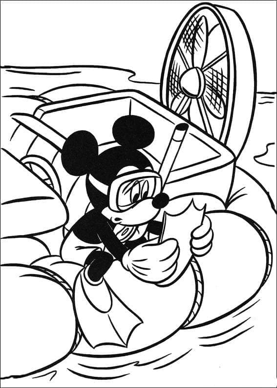 Nádherný Mickey Mouse omalovánka