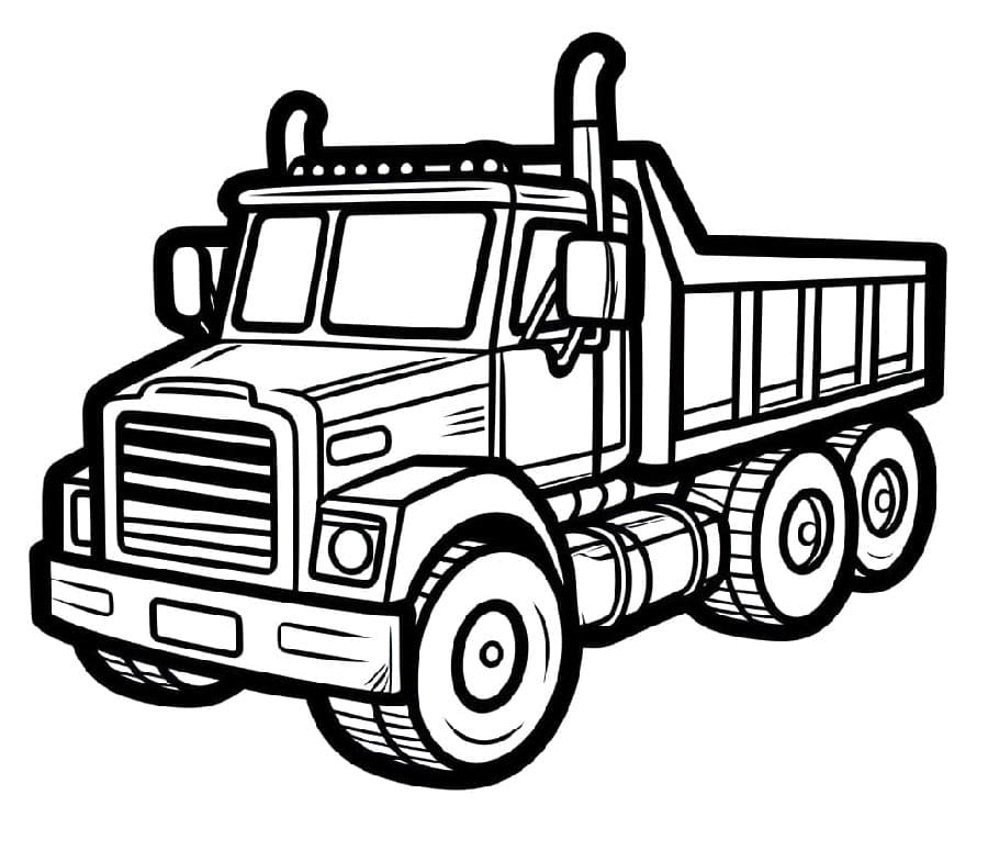 Nákladní Automobil (13) omalovánka