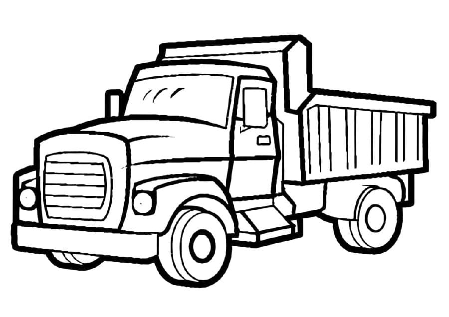 Nákladní Automobil (17) omalovánka