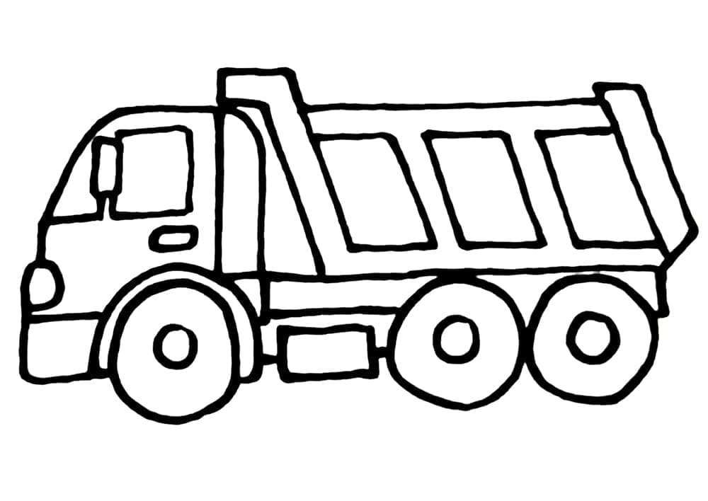 Nákladní Automobil (2) omalovánka